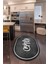 Dijital Baskılı Kaymaz Yıkanabilir Kitchen Yazılı Oval Mutfak Halısı, N-O-Mutfak-42-Antrasit, 2