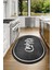 Dijital Baskılı Kaymaz Yıkanabilir Kitchen Yazılı Oval Mutfak Halısı, N-O-Mutfak-42-Antrasit, 5