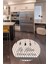 Dijital Baskılı Kaymaz Yıkanabilir Renkli Modern Yuvarlak Mutfak Halısı, N-Y-Mutfak-32-Gri, 3