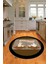 Dijital Baskılı Kaymaz Yıkanabilir Kitchen Yazılı Yuvarlak Mutfak Halısı, N-Y-Mutfak-18-Kahve, 4