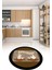 Dijital Baskılı Kaymaz Yıkanabilir Kitchen Yazılı Yuvarlak Mutfak Halısı, N-Y-Mutfak-18-Kahve, 5