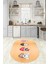 Dijital Baskılı Kaymaz Yıkanabilir Renkli Modern Oval Mutfak Halısı, N-O-Mutfak-07-Turuncu, 1