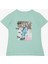 Kız Çocuk Tişört Havalı Kız Baskılı 8-14 Yaş, Su Yeşili 1