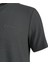 Sıfır Yaka T-Shirt Açık Antrasit Kalei 3