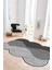 Dijital Baskılı Kaymaz Taban Yıkanabilir Lazer Kesim Yolluk Mutfak Salon Halısı, N-Lazer-15-Gri, 2