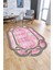 Dijital Baskılı Kaymaz Taban Yıkanabilir Lazer Kesim Yolluk Mutfak Salon Halısı, N-Lazer-03-Pembe, 2