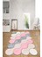 Dijital Baskılı Kaymaz Taban Yıkanabilir Lazer Kesim Yolluk Mutfak Salon Halısı, N-Lazer-02-Pembe, 1