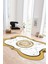Dijital Baskılı Kaymaz Taban Yıkanabilir Lazer Kesim Yolluk Mutfak Salon Halısı, N-Lazer-12-Sarı, 3