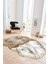 Dijital Baskılı Kaymaz Taban Yıkanabilir Lazer Kesim Yolluk Mutfak Salon Halısı, N-Lazer-09-Gold, 4