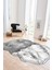 Dijital Baskılı Kaymaz Taban Yıkanabilir Lazer Kesim Yolluk Mutfak Salon Halısı, N-Lazer-09-Gri, 4