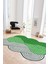 Dijital Baskılı Kaymaz Taban Yıkanabilir Lazer Kesim Yolluk Mutfak Salon Halısı, N-Lazer-15-Yeşil, 2