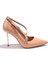 DZA07-7129215 Nut Rugan Abiye Topuklu Kadın Ayakkabı 2