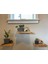 Dekoratif Doğal Ahşap 3'lü Takım 40x15x4 cm (Gizli Aparatlı Raf) 1