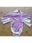 Kız Bebek Çiçek Desenli Dublin 3lü Çıtçıtlı Body/ Zıbın 1