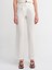 71283 Ayarlanabilir Belli Şık Pantolon-Beyaz 4