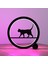 Kedi Dekoratif Halka Masa Lambası - Rgb Renk Değiştiren (Bluetooth Kontrol) 1