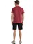 V Yaka Baskılı Bordo Erkek T-Shirt 40450 3