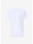Beyaz Kadın Bisiklet Yaka Basic T-Shirt F4SL-TST0912 2