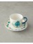 Love Jungle New Bone China 4 Parça 2 Kişilik Kahve Fincan Takımı Yeşil 2
