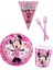 Minnie Mouse Pembe 8 Kişilik Kız Doğum Günü 4 Parçalı Mini Set Kız Çocuk Parti Seti Süsleme 1