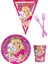 Barbie 8 Kişilik Kız Doğum Günü 4 Parçalı Mini Set Kız Çocuk Parti Seti Süsleme 1