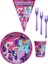 Pony 8 Kişilik Kız Doğum Günü 4 Parçalı Mini Set Kız Çocuk Parti Seti Süsleme 1