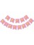 Pembe Karton Üzeri Gold Altın Yaldızlı Happy Birthday Yazılı Doğum Günü Partisi Yazı Banner Süs Ve 20 Adet (Beyaz,Gold Ve Pembe,) Balon Süsleme Seti 2