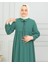 Bebe Yaka Büzgülü Çocuk Elbise 4