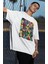Oversize Mix Anime Characters Baskılı T-Shirt, Unisex Anime Baskılı Tişört 2