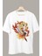 Oversize Demon Slayer Kyojuro Rengoku Baskılı T-Shirt, Unisex Anime Baskılı Tişört 1