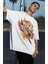 Oversize Demon Slayer Kyojuro Rengoku Baskılı T-Shirt, Unisex Anime Baskılı Tişört 2
