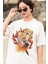 Oversize Demon Slayer Kyojuro Rengoku Baskılı T-Shirt, Unisex Anime Baskılı Tişört 3