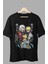 Fuddy Moda Oversize Naruto Jiraiya Minato Namikaze Baskılı T-Shirt, Unisex Anime Baskılı Tişört 1