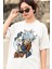Oversize Dragon Ball Süper Goku Baskılı T-Shirt, Unisex Anime Baskılı Tişört 3