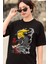 Oversize Naruto Deidara Baskılı T-Shirt, Unisex Anime Baskılı Tişört 3