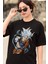Oversize Dragon Ball Süper Goku Baskılı T-Shirt, Unisex Anime Baskılı Tişört 3