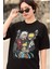 Oversize Naruto Jiraiya Minato Namikaze Baskılı T-Shirt, Unisex Anime Baskılı Tişört 3