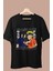 Oversize Naruto And Sasuke Baskılı T-Shirt, Unisex Anime Baskılı Tişört 1