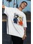 Oversize Naruto And Sasuke Baskılı T-Shirt, Unisex Anime Baskılı Tişört 2