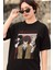 Oversize Bungou Stray Dogs Baskılı T-Shirt, Unisex Anime Baskılı Tişört 3