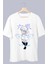 Oversize Jujutse Kaisen Six Eyes Gojo Baskılı T-Shirt, Unisex Anime Baskılı Tişört 1