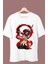 Oversize Demon Slayer Yoriichi Tsugikuni Baskılı T-Shirt, Unisex Anime Baskılı Tişört 1