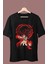 Oversize Demon Slayer Yoriichi Tsugikuni Baskılı T-Shirt, Unisex Anime Baskılı Tişört 1