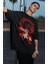 Oversize Demon Slayer Yoriichi Tsugikuni Baskılı T-Shirt, Unisex Anime Baskılı Tişört 2