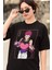 Oversize Hisoka Baskılı T-Shirt, Unisex Anime Baskılı Tişört 3