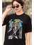 Oversize Bleach Ichigo Kurosaki V2 Baskılı T-Shirt, Unisex Anime Baskılı Tişört 3