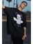 Oversize Jujutse Kaisen Six Eyes Gojo Baskılı T-Shirt, Unisex Anime Baskılı Tişört 2