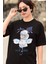 Oversize Jujutse Kaisen Six Eyes Gojo Baskılı T-Shirt, Unisex Anime Baskılı Tişört 3