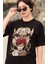 Oversize Naruto Sabaku No Gara Baskılı T-Shirt, Unisex Anime Baskılı Tişört 3