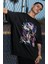 Oversize Dragon Ball Frieza Baskılı T-Shirt, Unisex Anime Baskılı Tişört 2